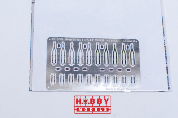 CINTURONES PHOTOETCHED A COLOR USAAF WWII EDUARD 1/72 - Imagen 2