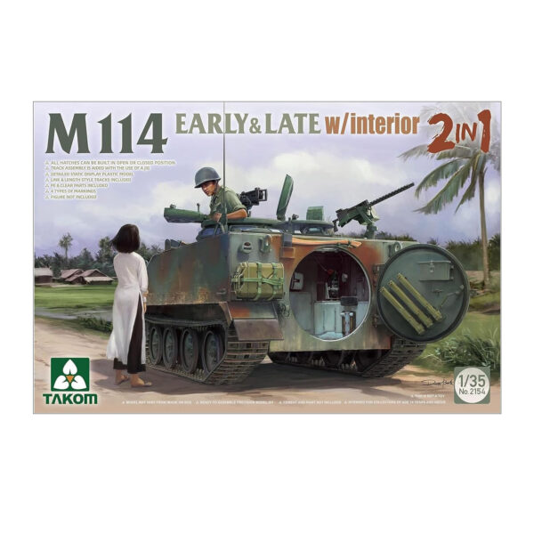 M114 EARLY & LATE CON INTERIOR 2 EN 1 TAKOM 1/35