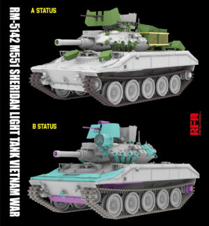 M551 SHERIDAN LIGHT TANK VIETNAM WARS 1/35 RFM