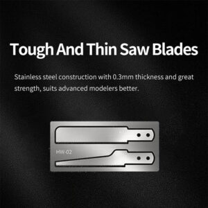 HOJAS DE SIERRAS FINAS DE REPUESTO PARA USAR CON MANGO DSPIAE AT-HW