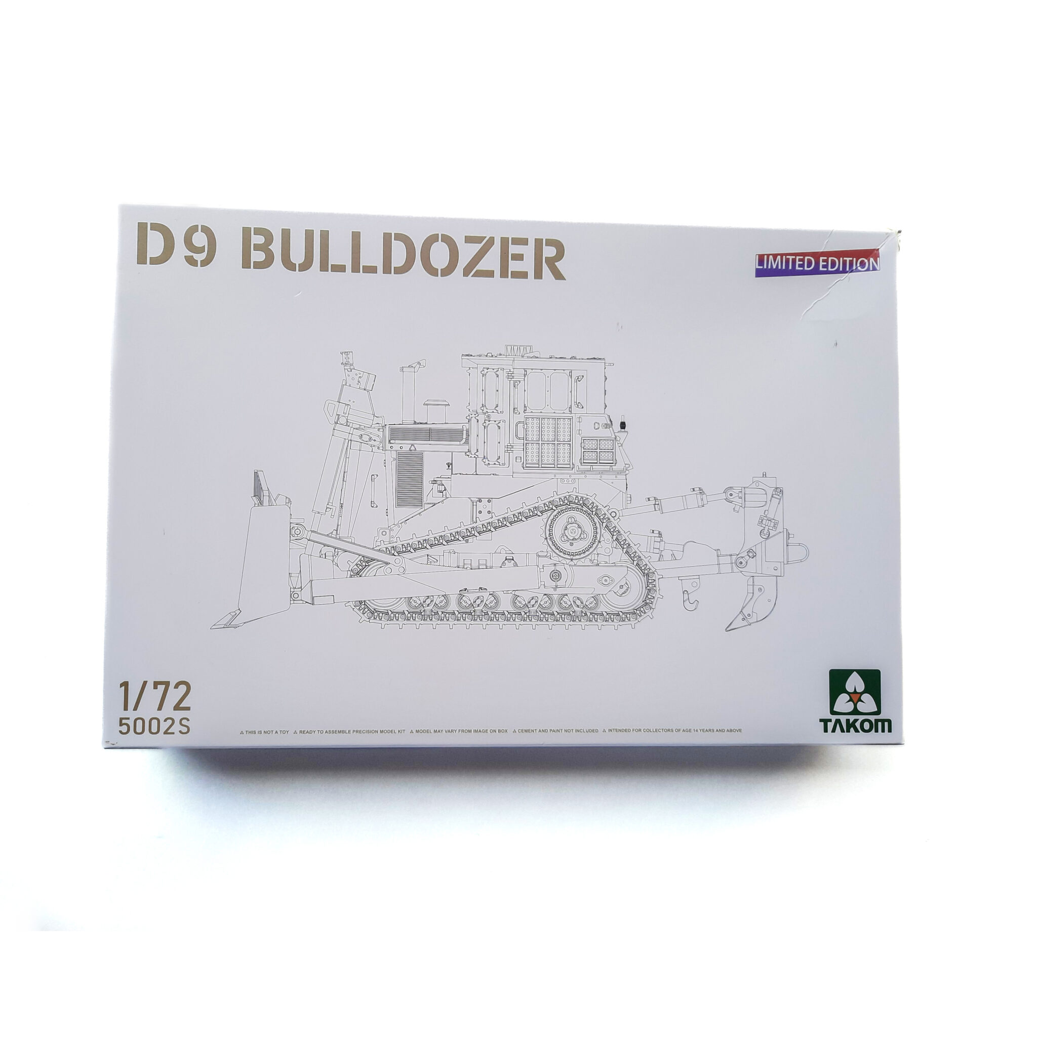 BULLDOZER CATERPILLAR D9 1/72 LIMITED EDITION - Hobby Models GT