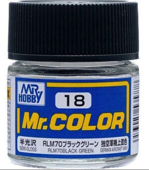 PINTURA MR. COLOR C18 BLACK GREEN RLM70