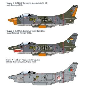 FIAT G.91 R FIGHTER BOMBER 1/48
