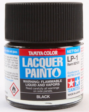 PINTURA TAMIYA LP-1 GLOSS BLACK LAQUER (LACA)