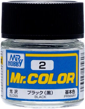 PINTURA MR. COLOR C2 GLOSS BLACK (NEGRO BRILLANTE)