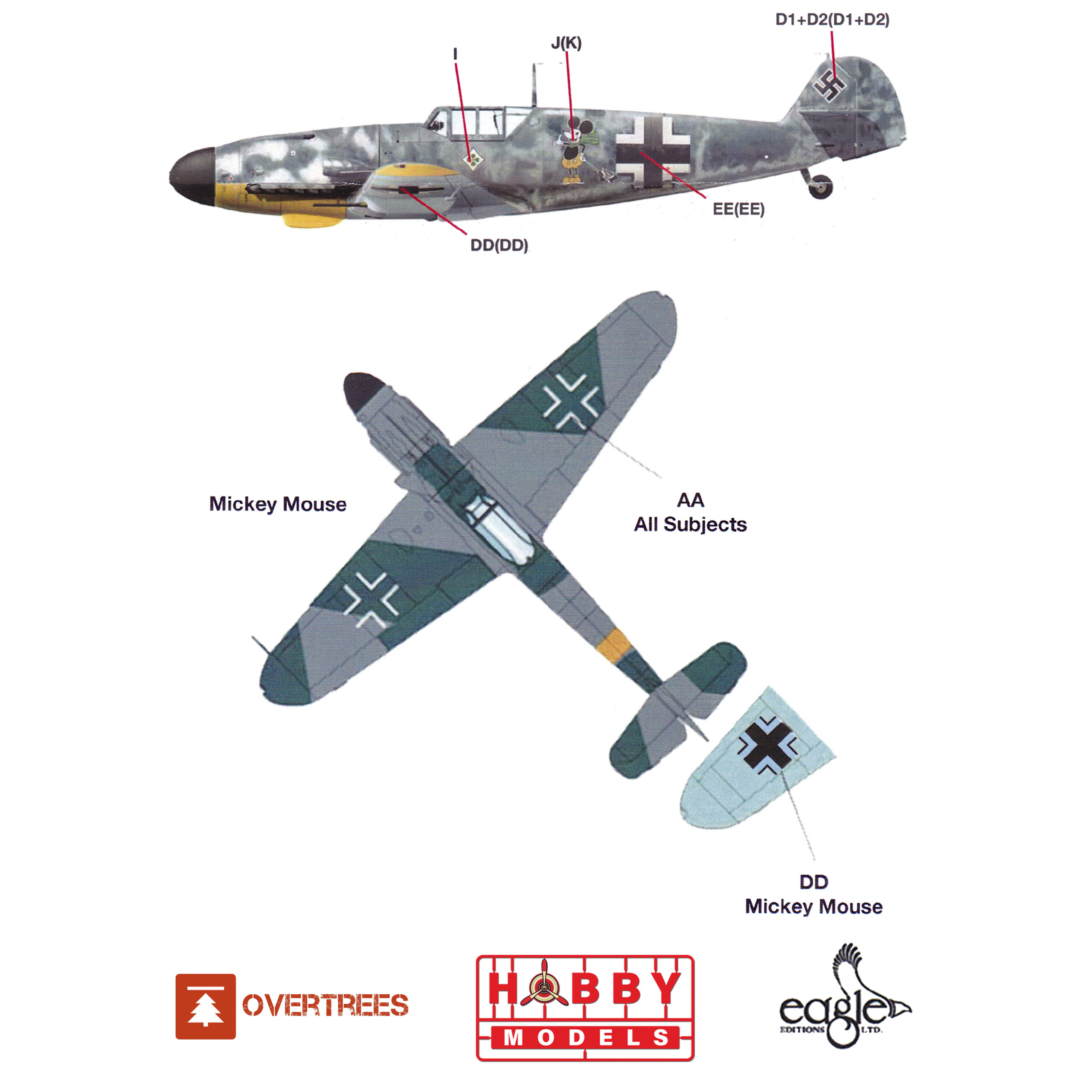 EDUARD OVERTREES BF-109G-2/R6 1/48 (LEER DESCRIPCIÓN) + DECALS "MICKEY MOUSE" II./JG 5 - Imagen 4