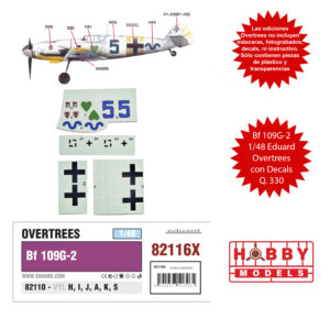 EDUARD OVERTREES BF-109G-2 1/48 (LEER DESCRIPCIÓN) + DECALS «BLUE 5» 7./JG 54