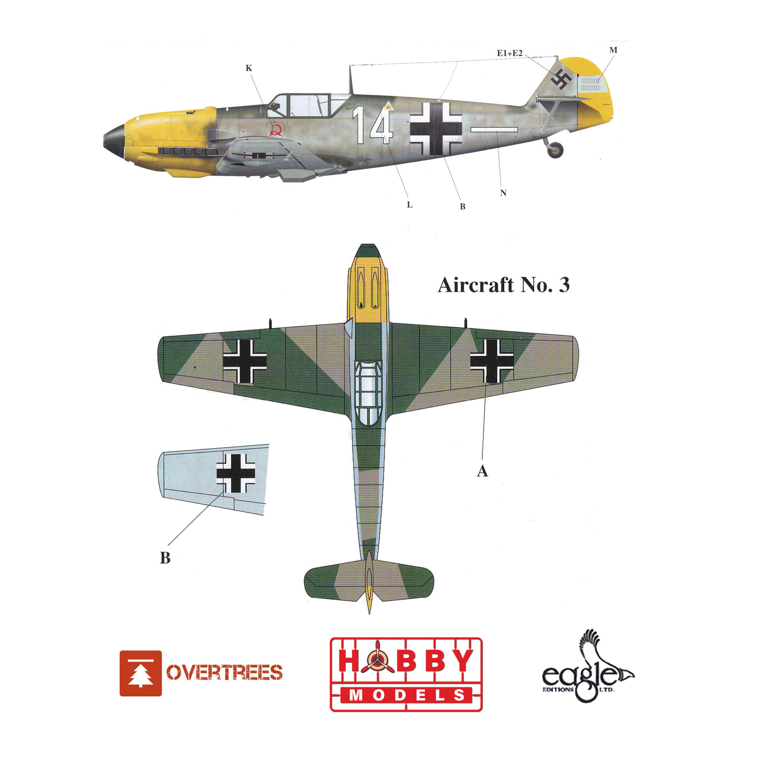 EDUARD OVERTREES BF-109E-4/7 1/72 (LEER DESCRIPCIÓN) + DECALS MAJOR HANS "ASSI" HAHN III.JG 2 - Imagen 6