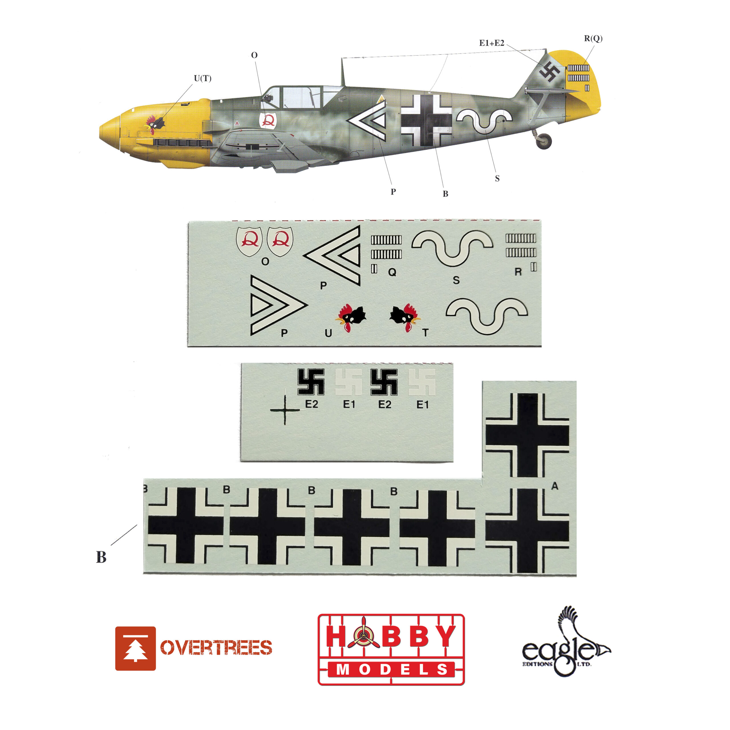 EDUARD OVERTREES BF-109E-4/7 1/72 (LEER DESCRIPCIÓN) + DECALS MAJOR HANS "ASSI" HAHN "WHITE 14" 4./JG 2 - Imagen 7