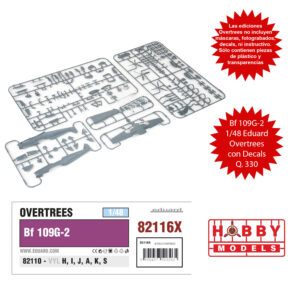 EDUARD OVERTREES BF-109G-2 1/48 (LEER DESCRIPCIÓN) + DECALS «BLACK 13» 8./JG 52