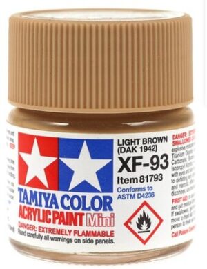 PINTURA TAMIYA XF-93 LIGHT BROWN (DAK 1942)